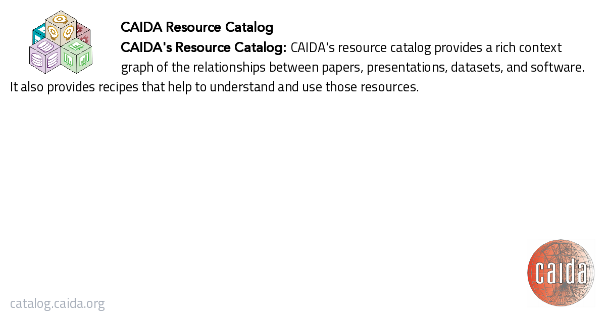CAIDA Catalog Search - A Collection of Scientific Research on the